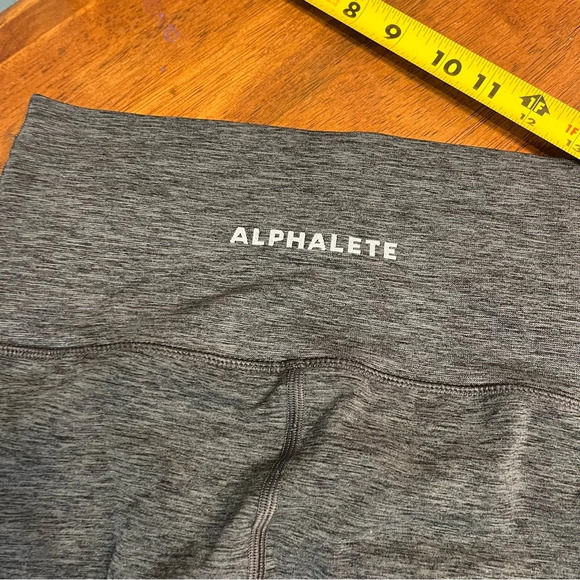 Alphalete R6 Revival Leggings heathered gray size medium - Picture 8 of 9
